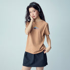 Women’s Crew‑Neck Short‑Sleeve Regular Fit Printed Tee - Giordano Online