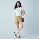 Women’s Crew‑Neck Short‑Sleeve Regular Fit Printed Tee - Giordano Online