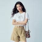 Women’s Crew‑Neck Short‑Sleeve Regular Fit Printed Tee - Giordano Online