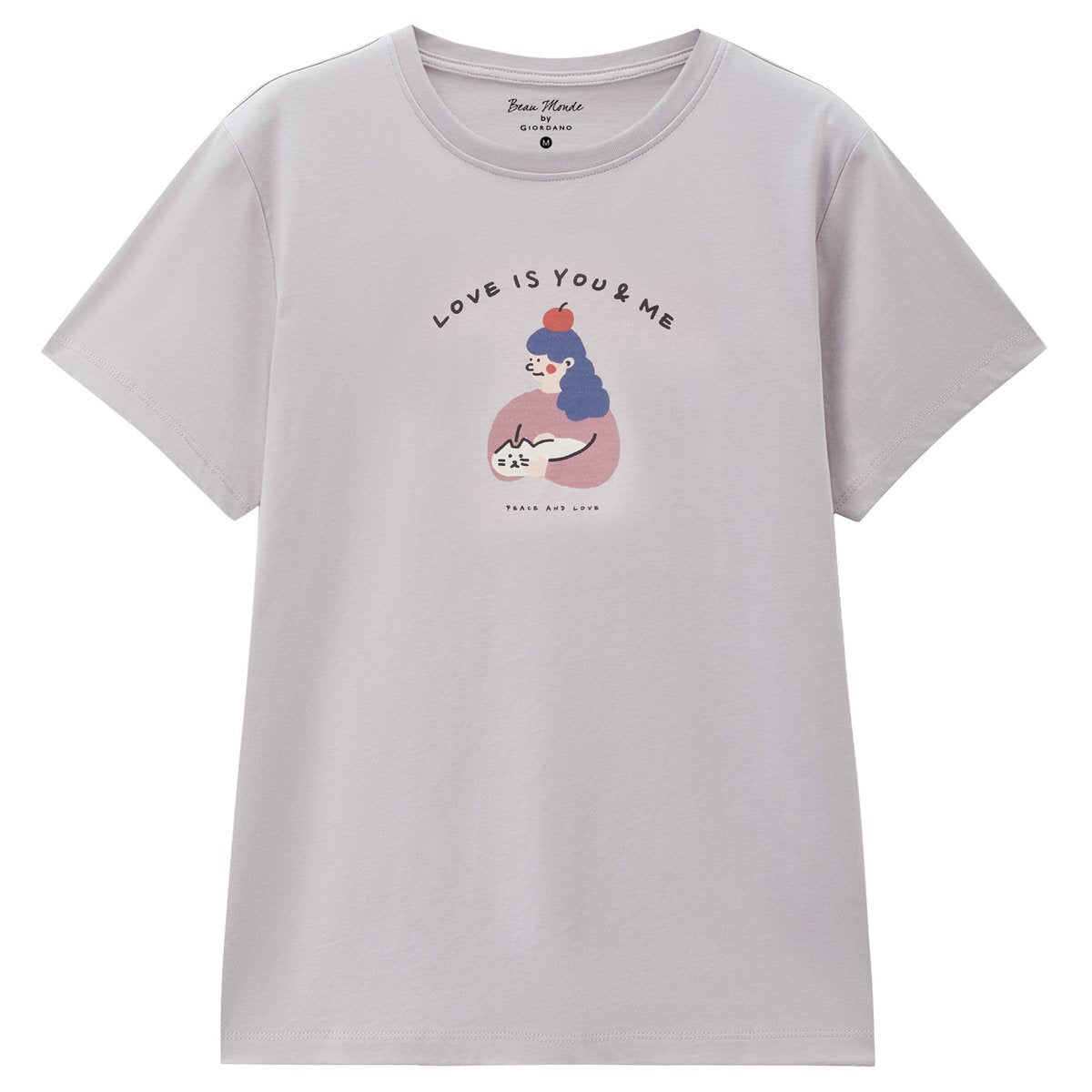 Women’s Crew‑Neck Short‑Sleeve Regular Fit Printed Tee - Giordano Online