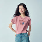 Women’s Crew‑Neck Short‑Sleeve Regular Fit Printed Tee - Giordano Online