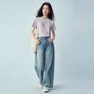 Women’s Crew‑Neck Short‑Sleeve Regular Fit Printed Tee - Giordano Online