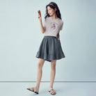 Women’s Crew‑Neck Short‑Sleeve Regular Fit Printed Tee - Giordano Online