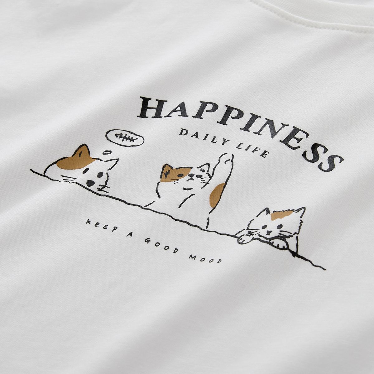 Women’s Crew‑Neck Short‑Sleeve Regular Fit Printed Tee - Giordano Online