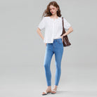 Women's Denim Slim Tapered Jeans - Blue - Giordano Online