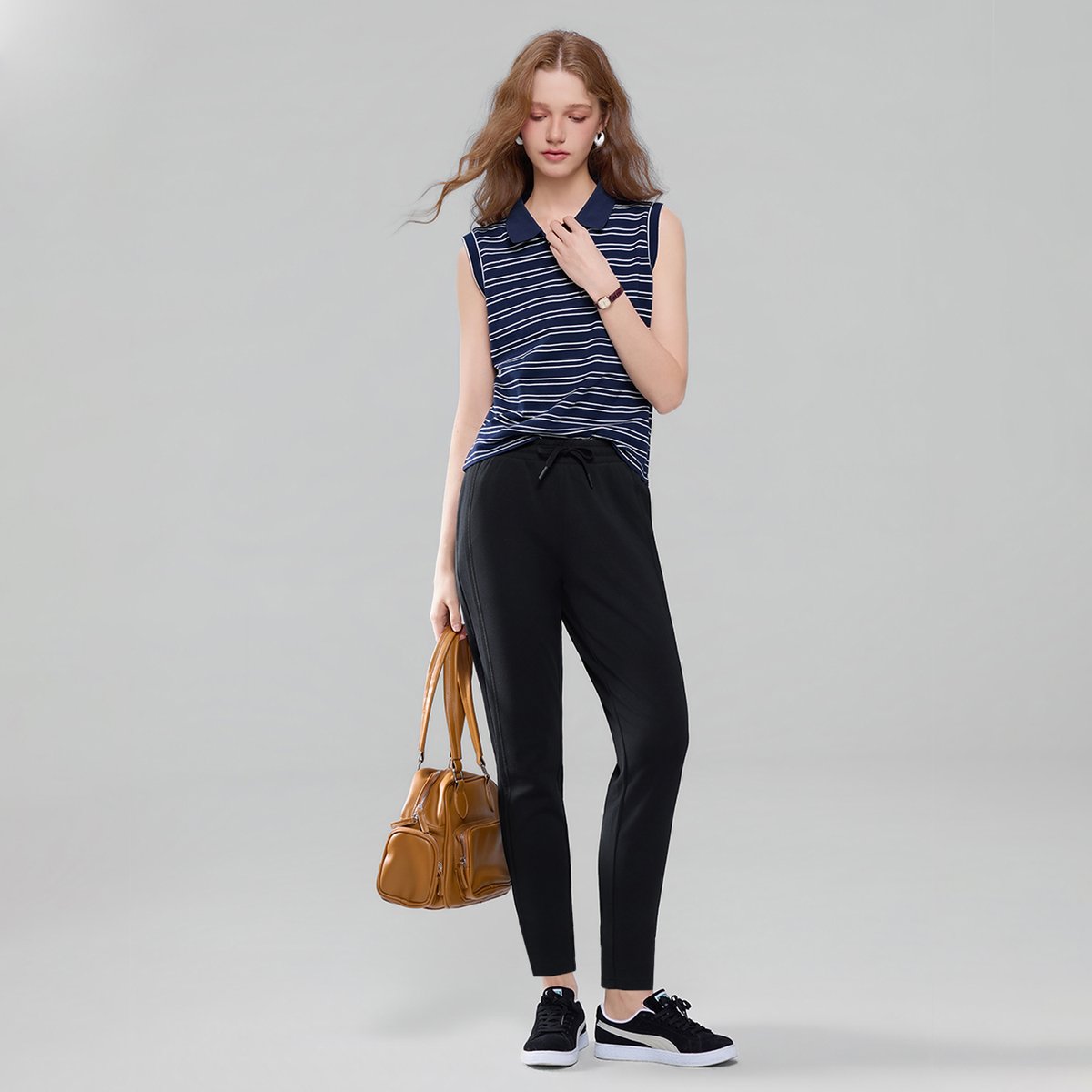 Women's Elastic Waist Pants - Giordano Online