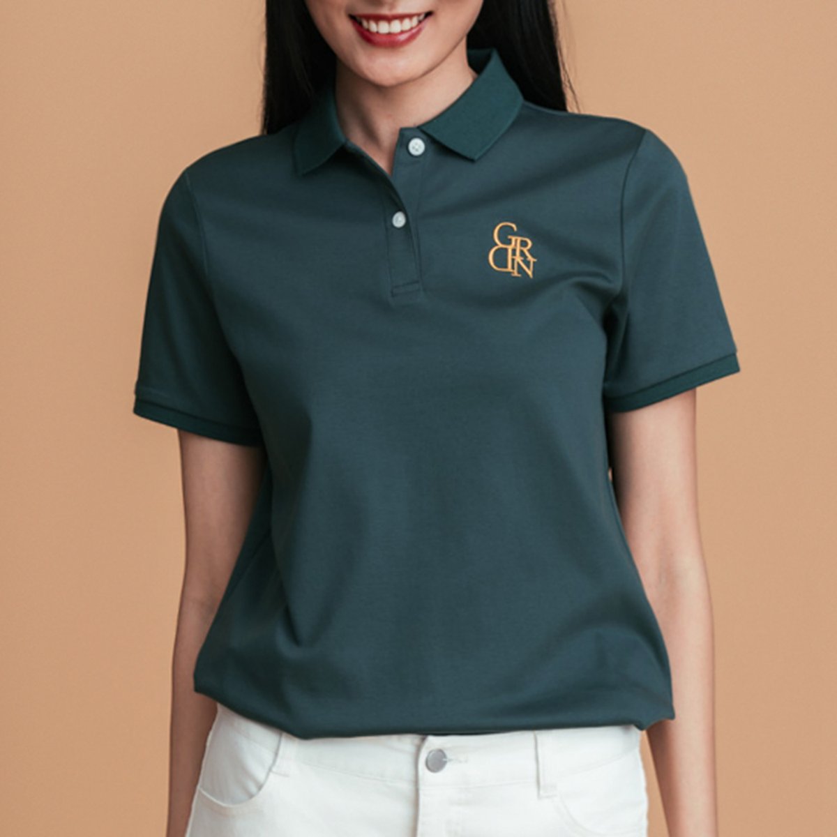Women’s Embroidered Cotton Liquid Touch Polo - Giordano Online