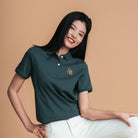 Women’s Embroidered Cotton Liquid Touch Polo - Giordano Online