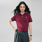 Women’s Embroidered Cotton Liquid Touch Polo - Giordano Online
