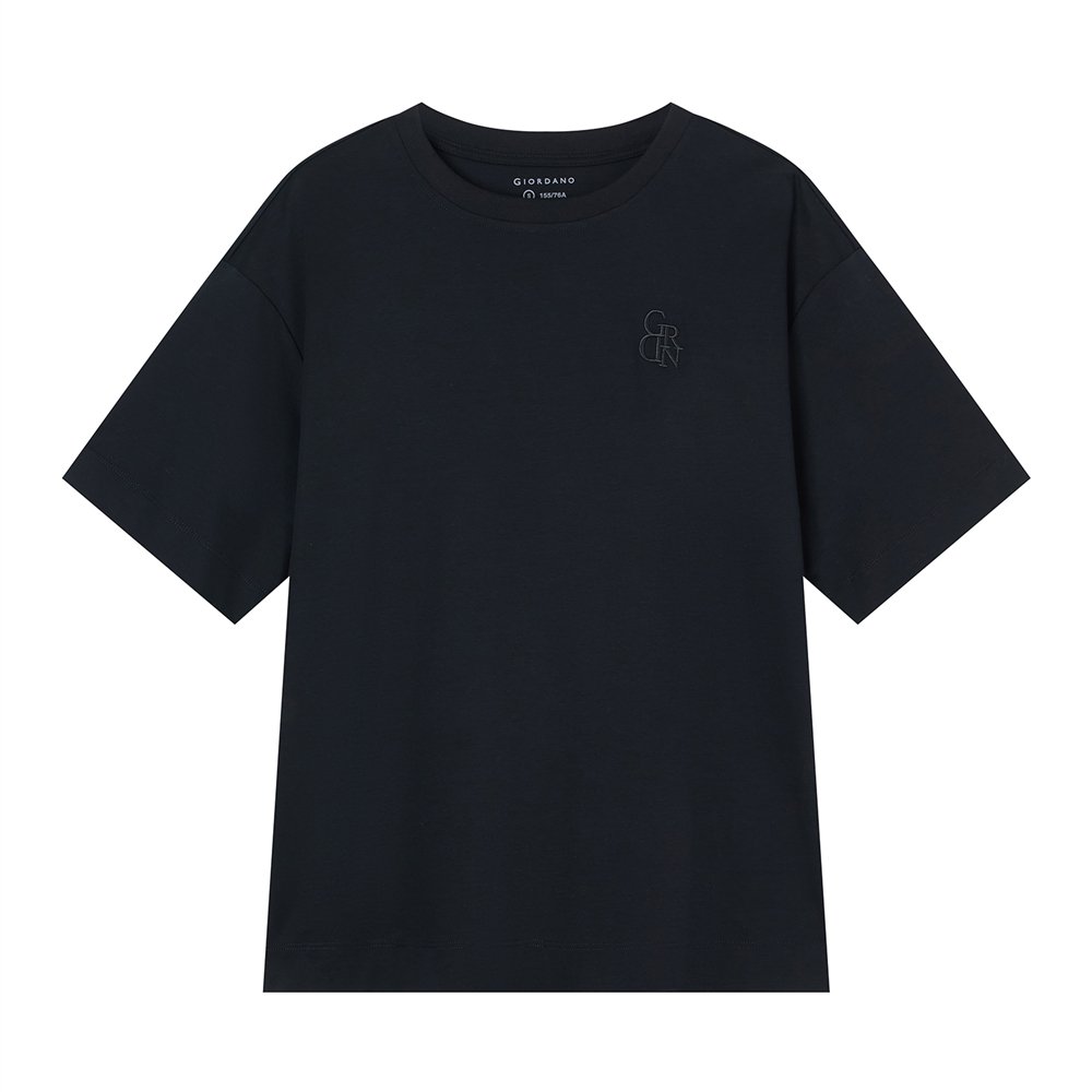 Women’s Embroidered Cotton Liquid Touch Tee - Giordano Online