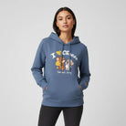 Women’s French Terry Long Sleeve Crew Neck Hoodie – Tom & Jerry - Blue - Giordano Online