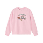 Women’s French Terry Long Sleeve Crew Neck Sweatshirt – Tom & Jerry - Pink - Giordano