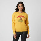 Women’s French Terry Long Sleeve Crew Neck Sweatshirt – Tom & Jerry - Yellow - Giordano Online