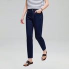 Women’s High‑Waist Ultra Stretch Straight Denim Jeans - Giordano Online