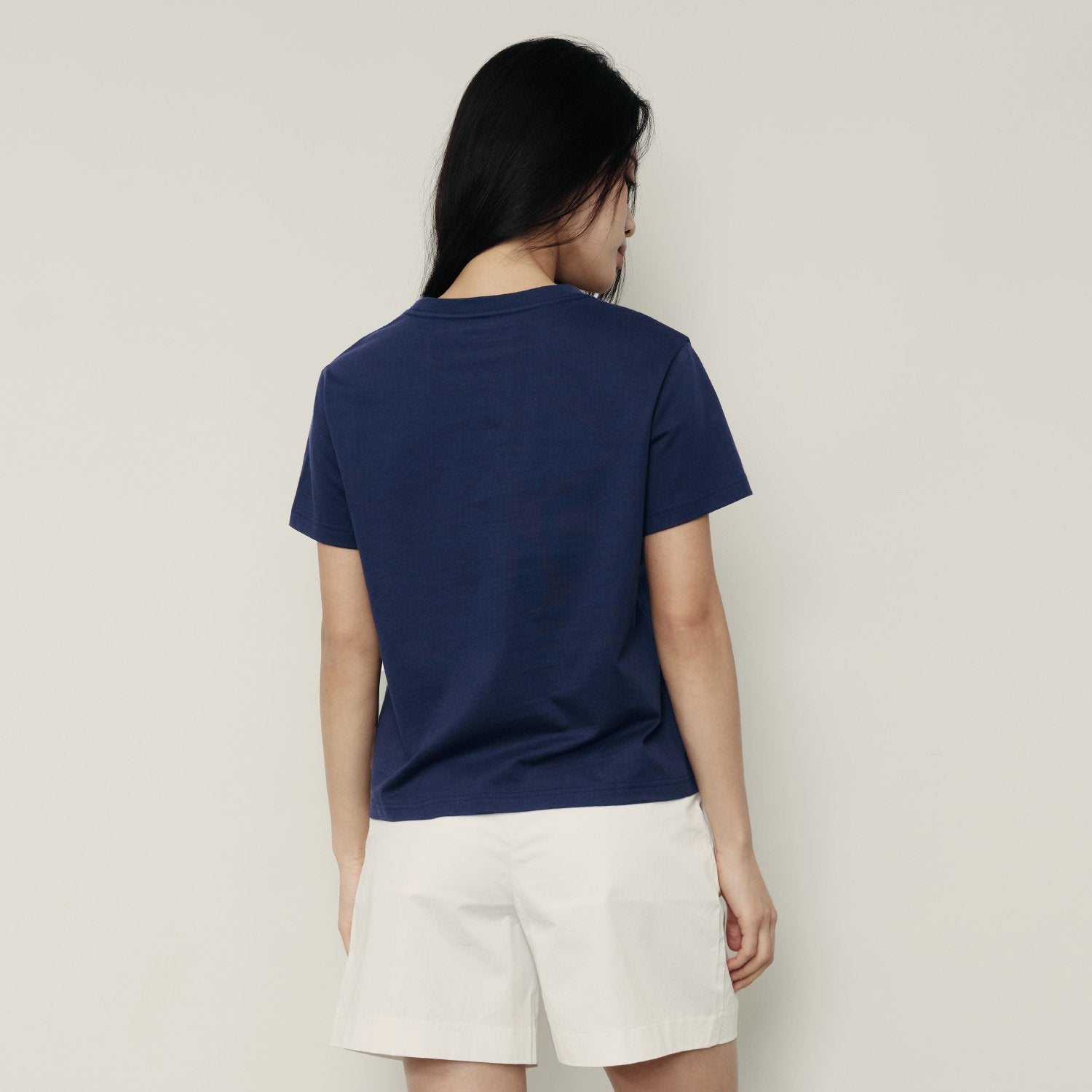 Women's Loose Fit Graphic Print Tee | Korea Collection - Blue - Giordano