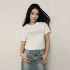 Women's Loose Fit Graphic Print Tee | Korea Collection - White - Giordano