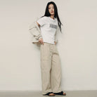 Women's Loose Fit Graphic Print Tee | Korea Collection - White - Giordano