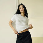 Women's Loose Fit Graphic Print Tee | Korea Collection - White - Giordano