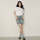 Women's Loose Fit Graphic Print Tee | Korea Collection - White - Giordano