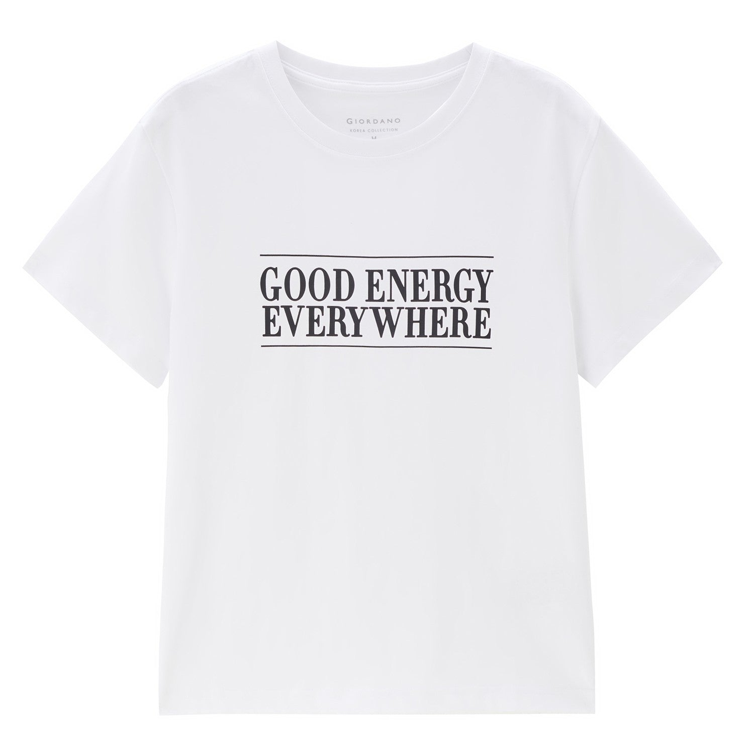 Women's Loose Fit Graphic Print Tee | Korea Collection - White - Giordano