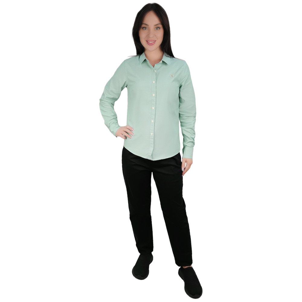 Women's Oxford Acute Collar Shirt - Giordano Online