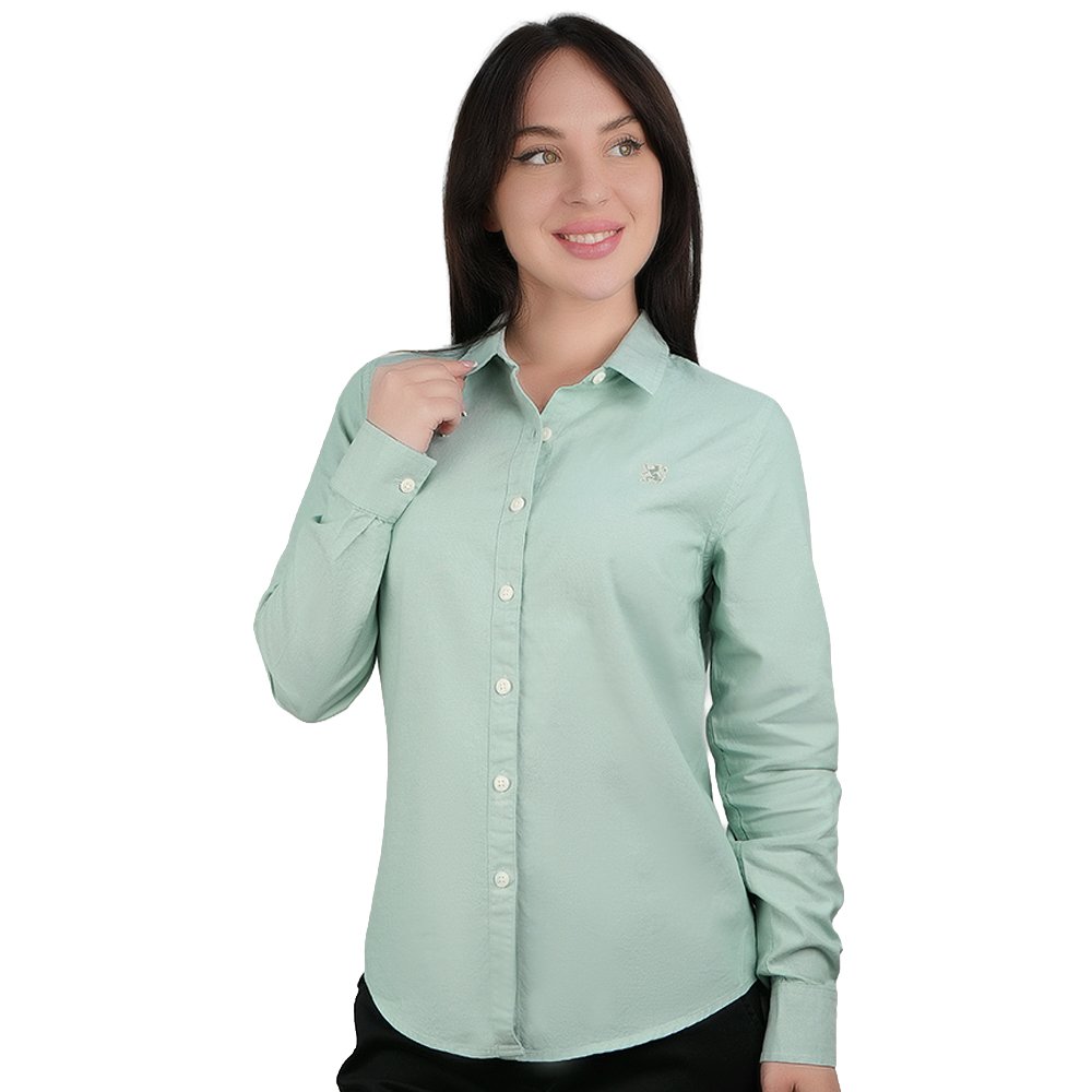 Women's Oxford Acute Collar Shirt - Giordano Online