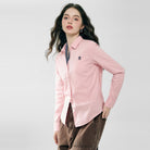 Women's Oxford Long Sleeve Embroidery Shirt - Giordano Online