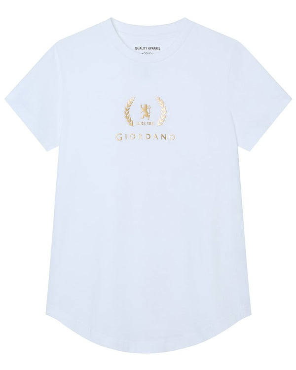 Quick buy Women’s Regular Fit Cotton Crew Neck Printed Tee