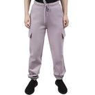 Women's Regular Fit High - Waist Interlock Cargo Joggers - Giordano Online