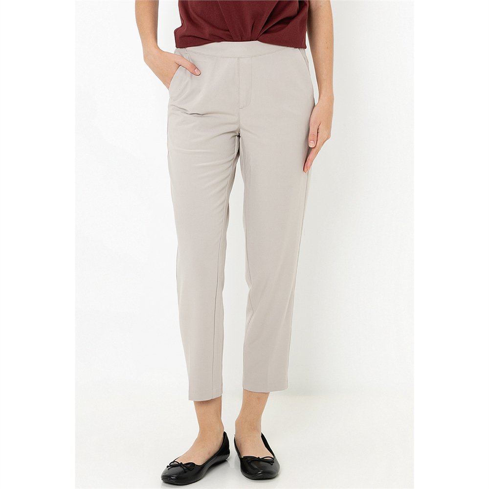 Women's Regular Taper Elastic Waist Pants - Giordano Online