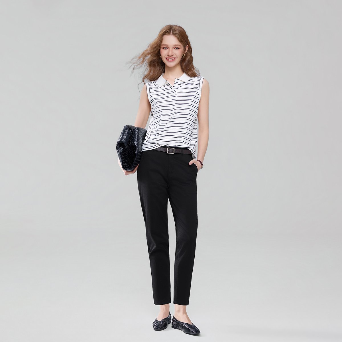 Women's Regular Tapered Pants - Black - Giordano Online