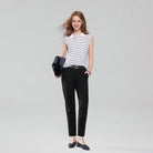 Women's Regular Tapered Pants - Black - Giordano Online