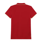 Women’s Short Sleeve Classic Slim Fit Embroidered Polo Shirt - Red - Giordano Online