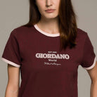 Women's Signature Print Tee | Comfort Fit Crew Neck - Giordano Online