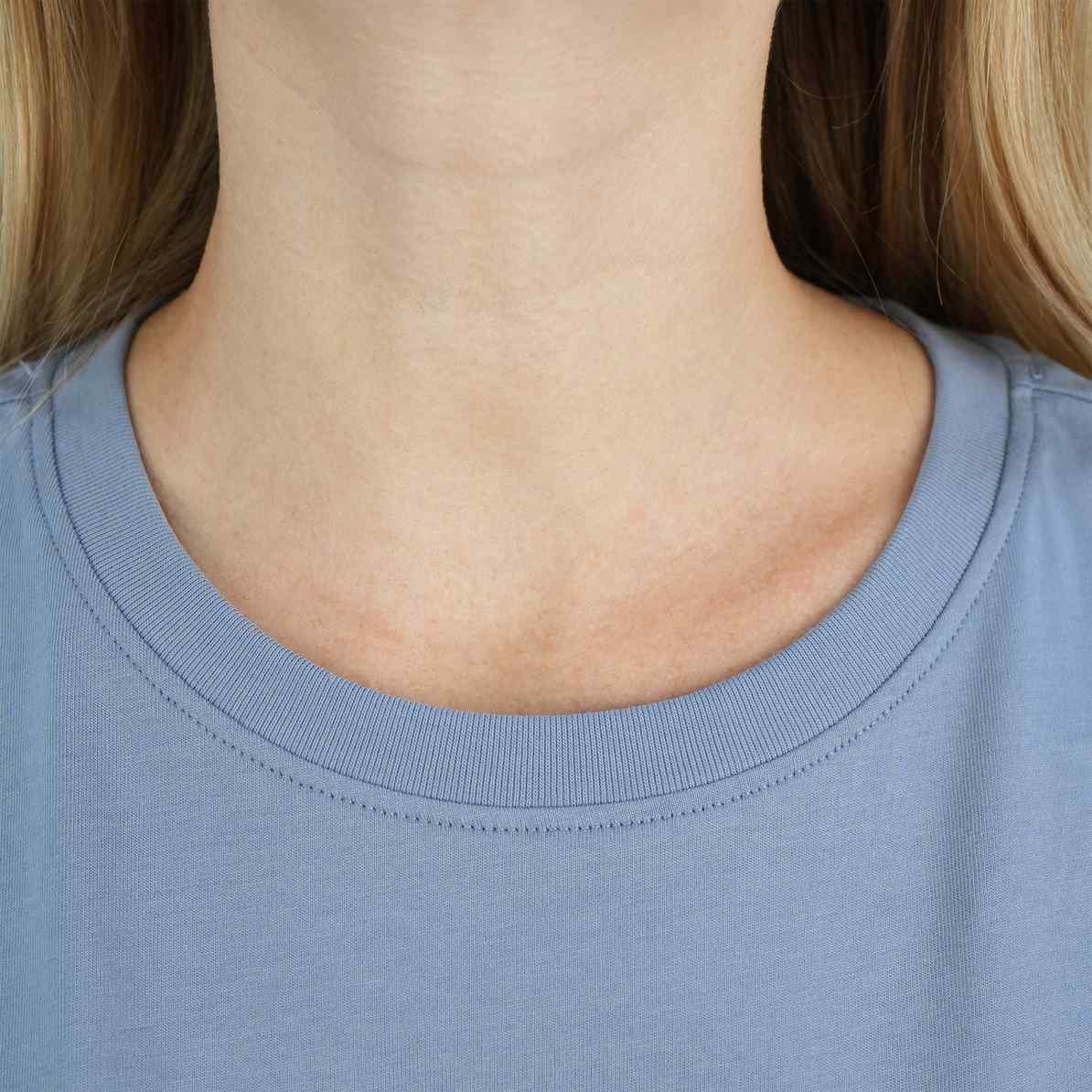 Women's Signature Print Tee | Comfort Fit Crew Neck - Blue - Giordano