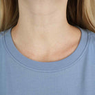 Women's Signature Print Tee | Comfort Fit Crew Neck - Blue - Giordano