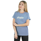 Women's Signature Print Tee | Comfort Fit Crew Neck - Blue - Giordano