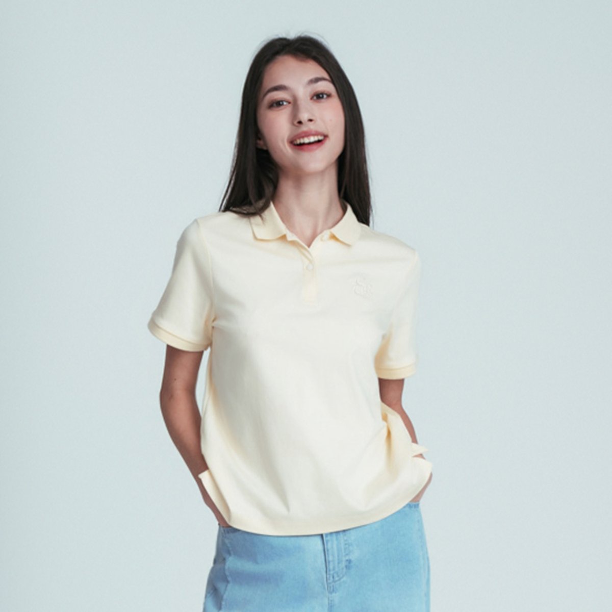Women’s Slim Fit Embroidered 3D Lion Polo - Giordano Online