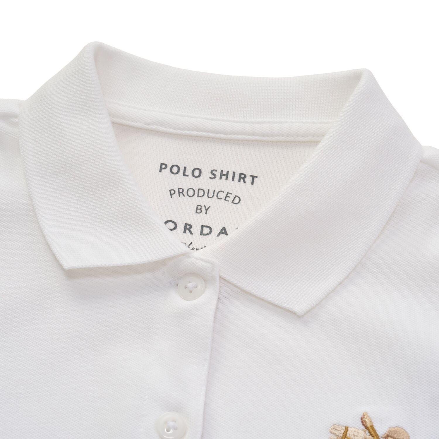 Women’s Slim Fit Embroidered Napoleon Polo - Giordano Online