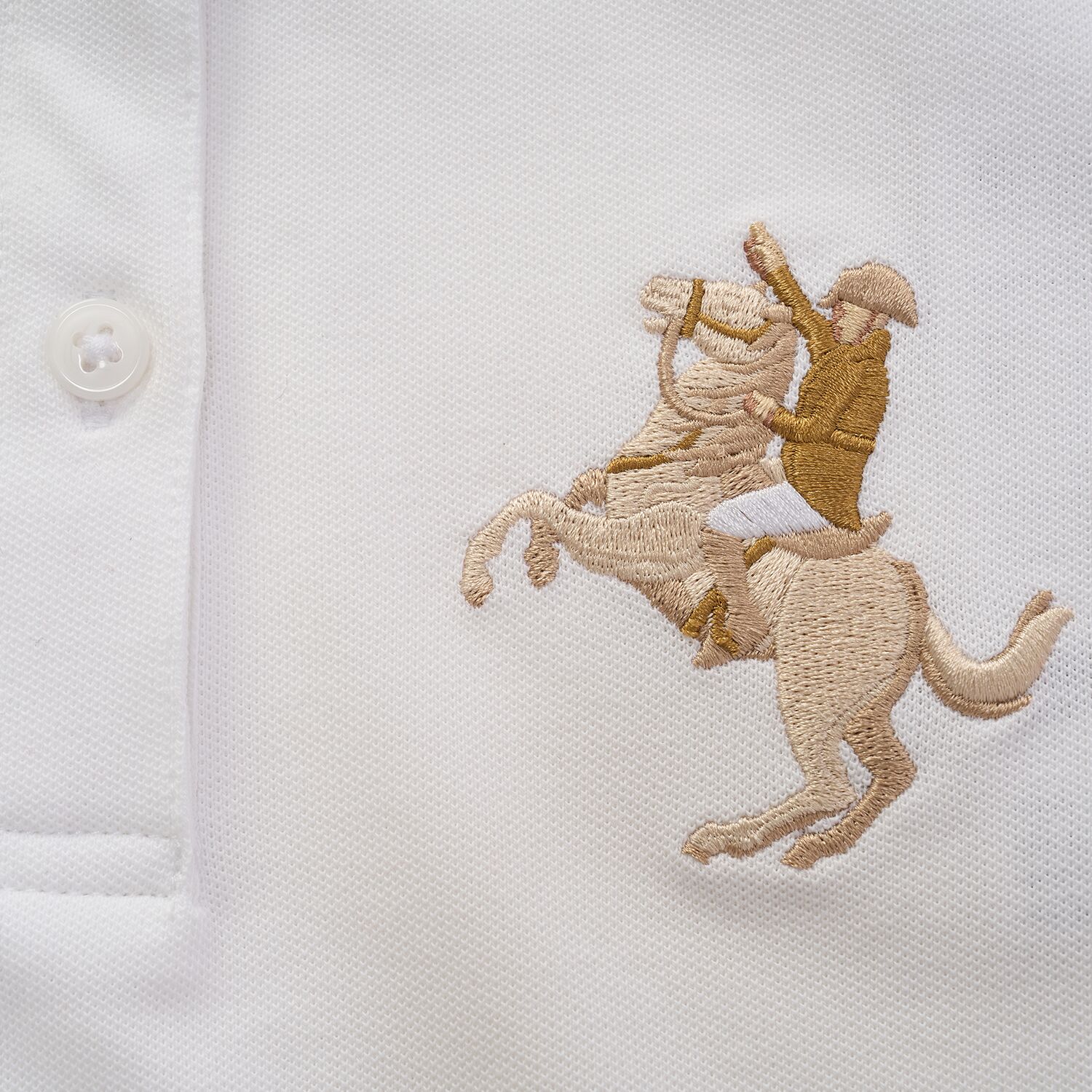 Women’s Slim Fit Embroidered Napoleon Polo - Giordano Online