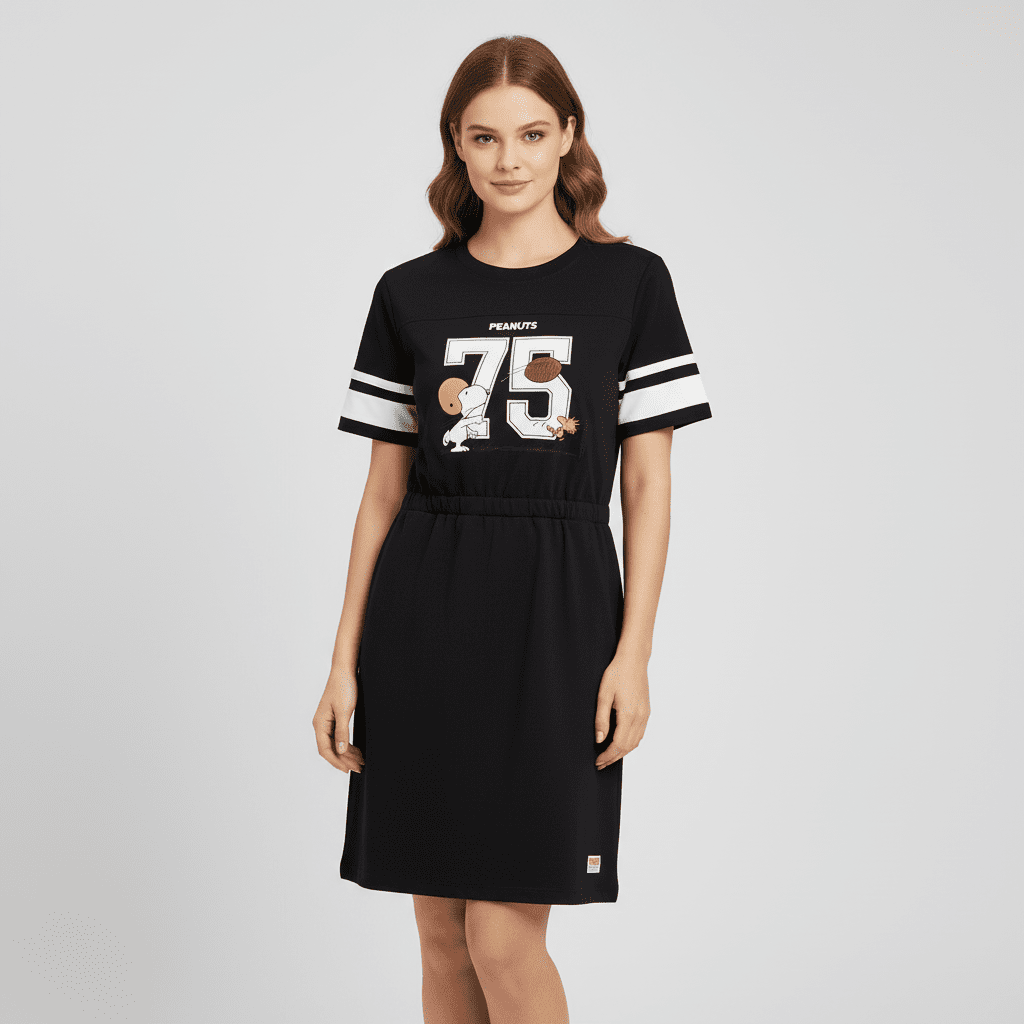 Women's Snoopy Long Dress - Giordano Online